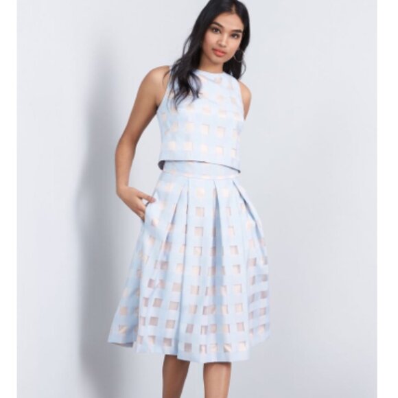 Eliza J Dresses & Skirts - Eliza J Blue two piece set Size 6 NWT